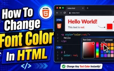 How To Change Font Color In HTML: Beginner Guide