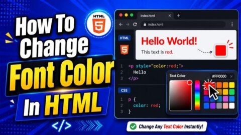 How To Change Font Color In HTML: Beginner Guide - Font Generator
